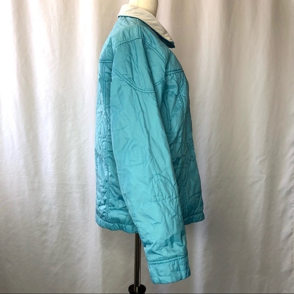 Nike ACG turquoise blue level 2 jacket thermal layer light coat quilted M - Picture 4 of 9